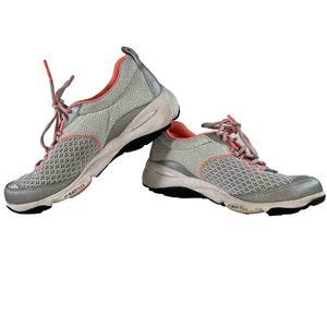 Dr. Weil Vionic Women's Rhythm Light Gray Mesh Orthotic Walking Shoes US 6
